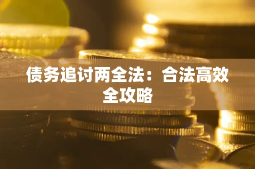 武汉债务追讨两全法：合法高效全攻略