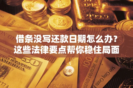 武汉借条没写还款日期怎么办？这些法律要点帮你稳住局面
