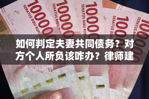 武汉如何判定夫妻共同债务？对方个人所负该咋办？律师建议