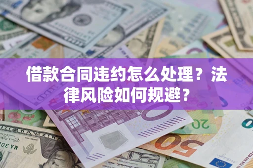 武汉借款合同违约怎么处理？法律风险如何规避？