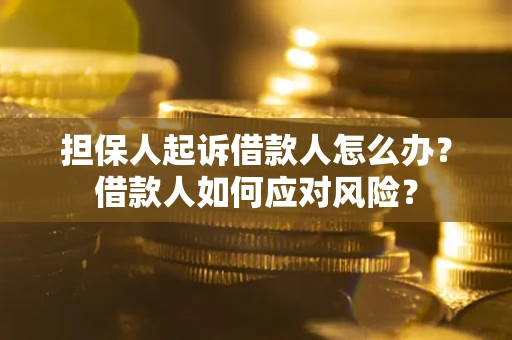 武汉担保人起诉借款人怎么办？借款人如何应对风险？