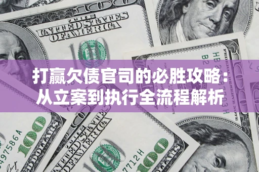 武汉打赢欠债官司的必胜攻略：从立案到执行全流程解析