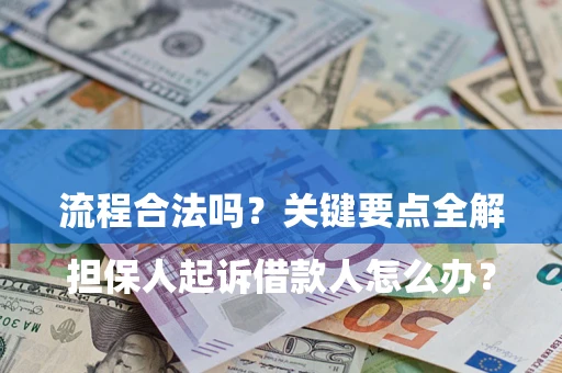 武汉

担保人起诉借款人怎么办？流程合法吗？关键要点全解析