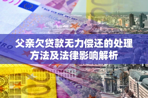 武汉父亲欠贷款无力偿还的处理方法及法律影响解析