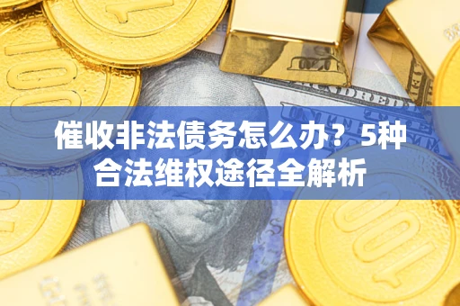 武汉催收非法债务怎么办？5种合法维权途径全解析