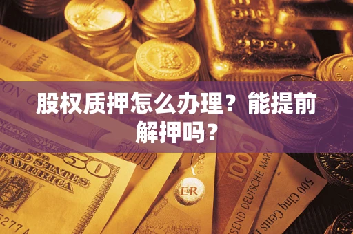 武汉股权质押怎么办理？能提前解押吗？