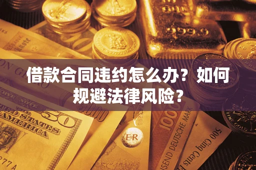 武汉借款合同违约怎么办？如何规避法律风险？